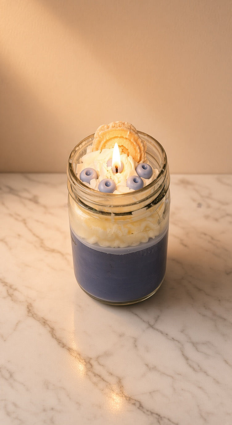 Blueberry tarte candle