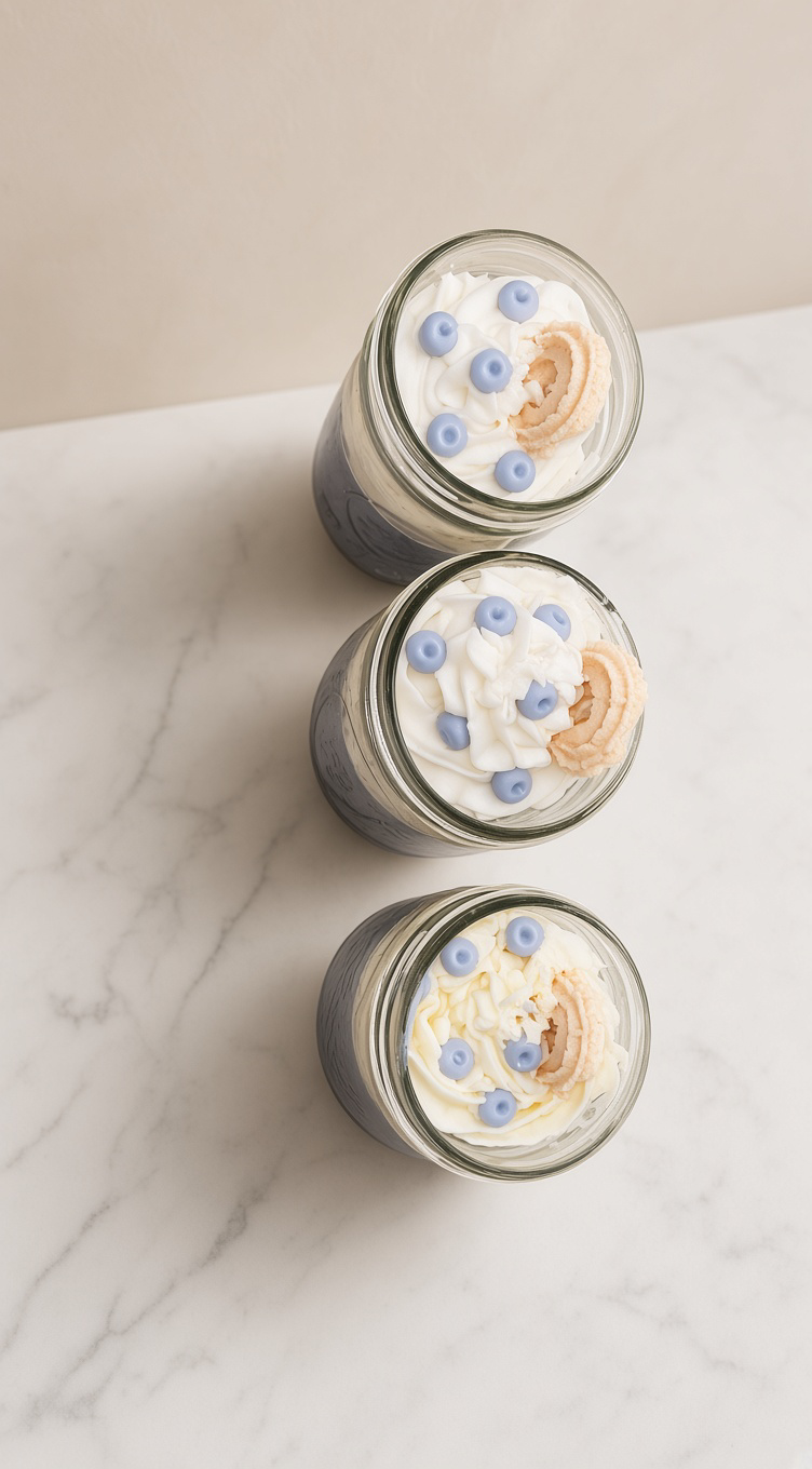 Blueberry tarte candle