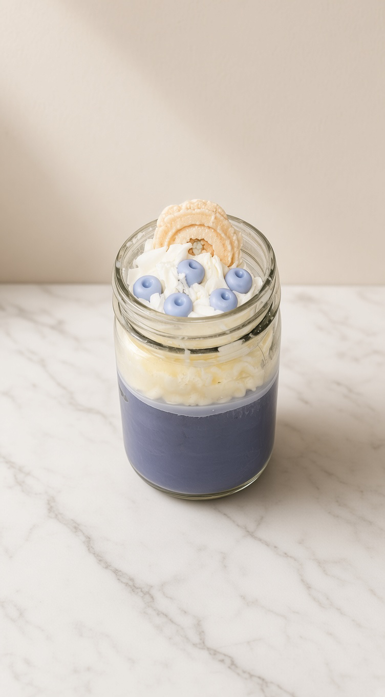 Blueberry tarte candle